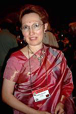 Lillian in sari